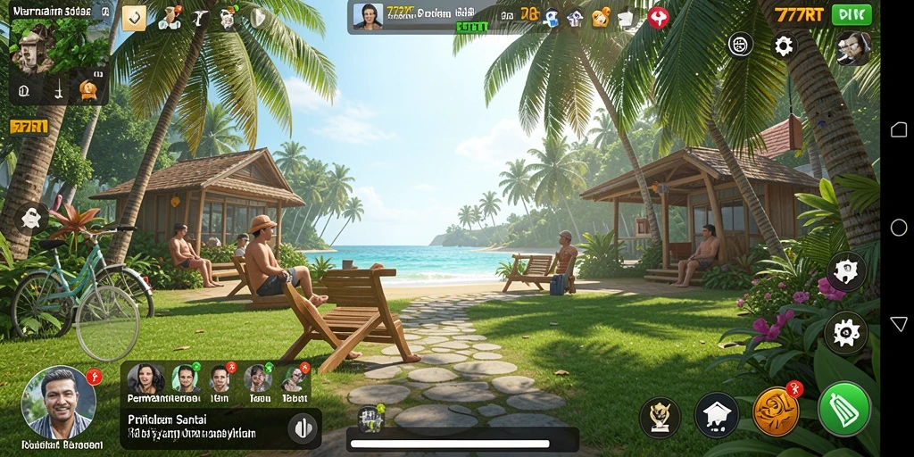 Tampilan gameplay santai 777RT yang mengasyikkan.