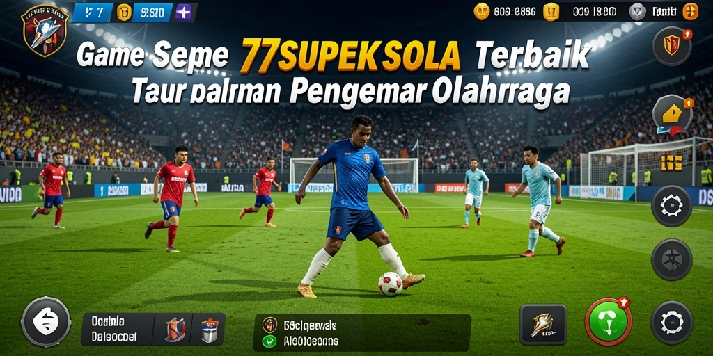 Screenshot gameplay <strong>77SUPERSLOT</strong> yang menunjukkan aksi seru di lapangan.