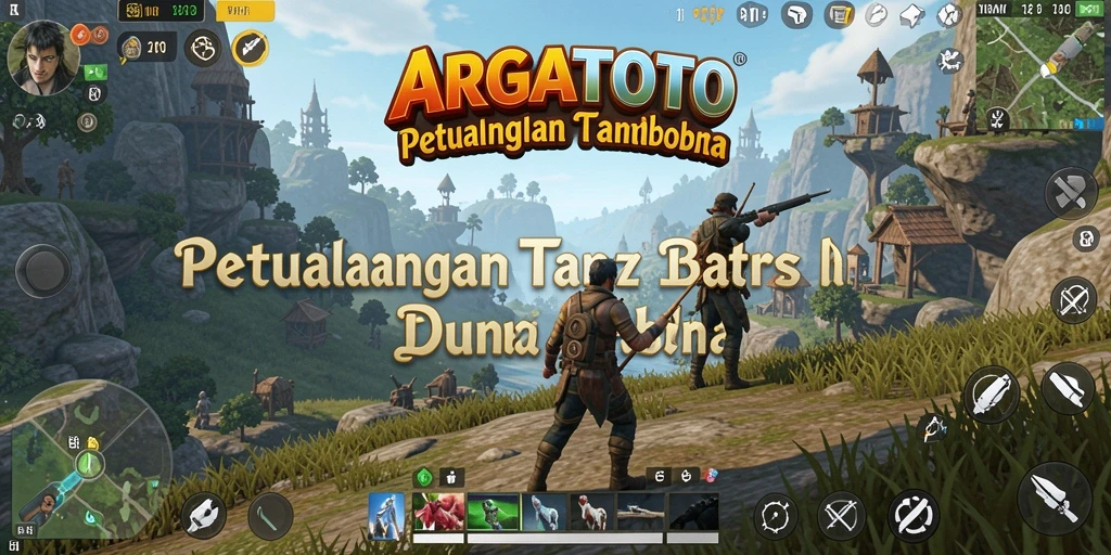 Tampilan gameplay ARGATOTO di dunia terbuka yang luas.