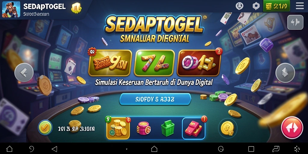 Screenshot utama SEDAPTOGEL menampilkan gameplay taruhan yang mendebarkan.
