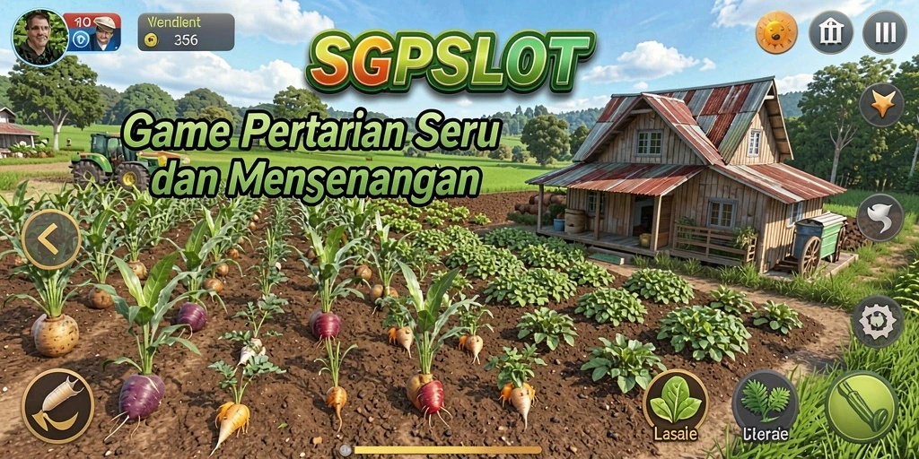 Tampilan gameplay seru dalam SGPSLOT yang menampilkan pertanian
