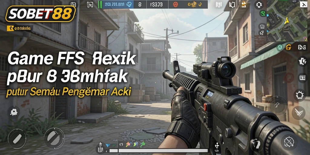 Tangkapan layar menunjukkan aksi seru dalam game FPS SOBET88.